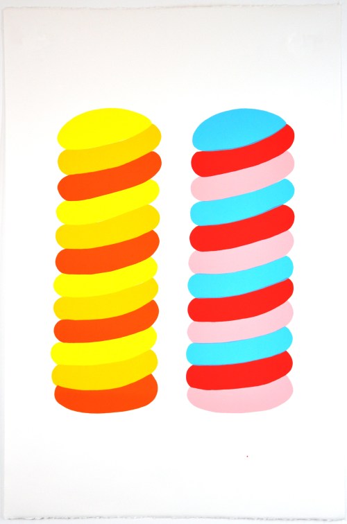 Sans Titre Sérigraphies quadrichromie numérotées et signées Editées par l’Atelier Tchikebe